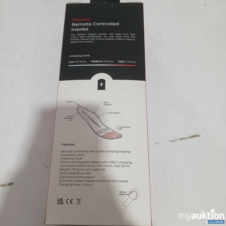 Artikel Nr. 921288: HeatX Heated Insoles Remote Controlled V2 XL 120g