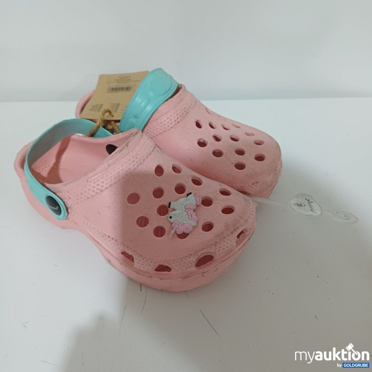 Artikel Nr. 940288: Kinderschuhe Clogs mit türkisfarbenem Riemen