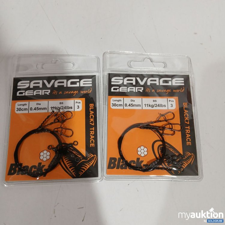 Artikel Nr. 442289: Savage Gear Black 1 Trace 30 cm 3 Stück