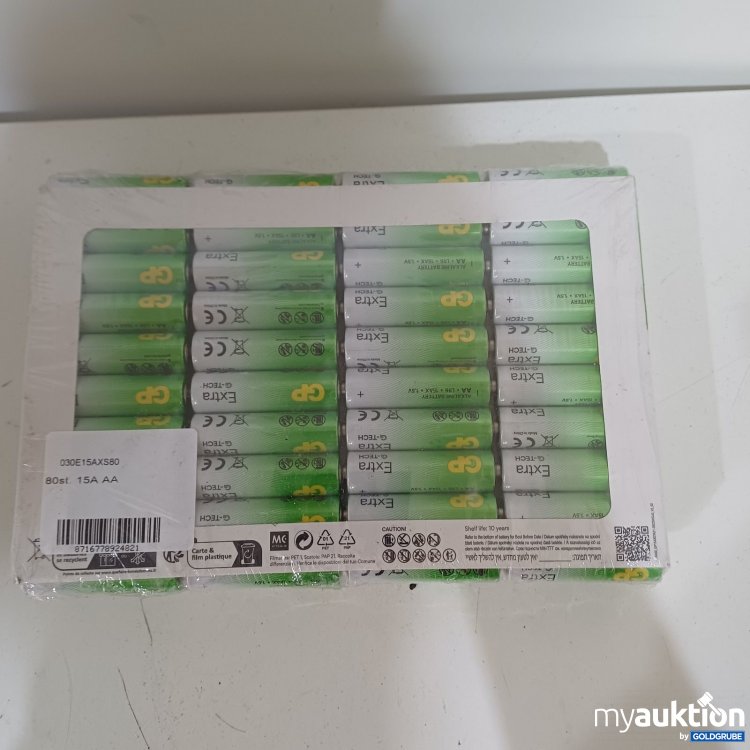 Artikel Nr. 467289 Artikel Nr. 467289: AA Batterien Extra G-Tech 1,5 V, 8x10 Stk.