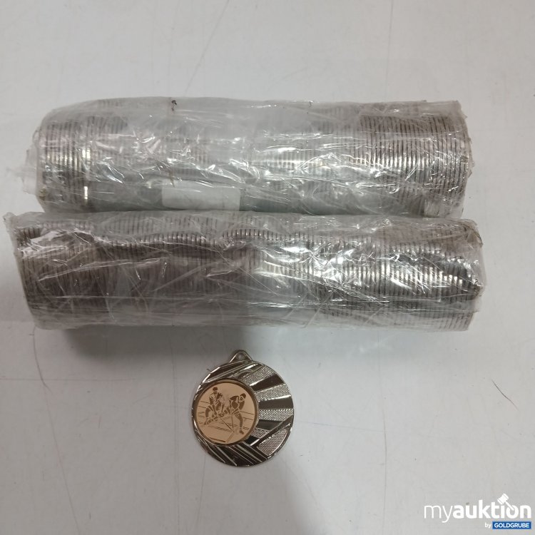 Artikel Nr. 524289: Medaillen Anhänger  Eishockey Farbe: Silber 