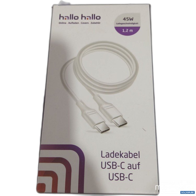 Artikel Nr. 897289: Ladekabel USB-C auf USB-C 1,2m 