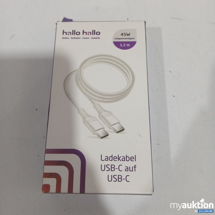 Artikel Nr. 897289: Ladekabel USB-C auf USB-C 1,2m 