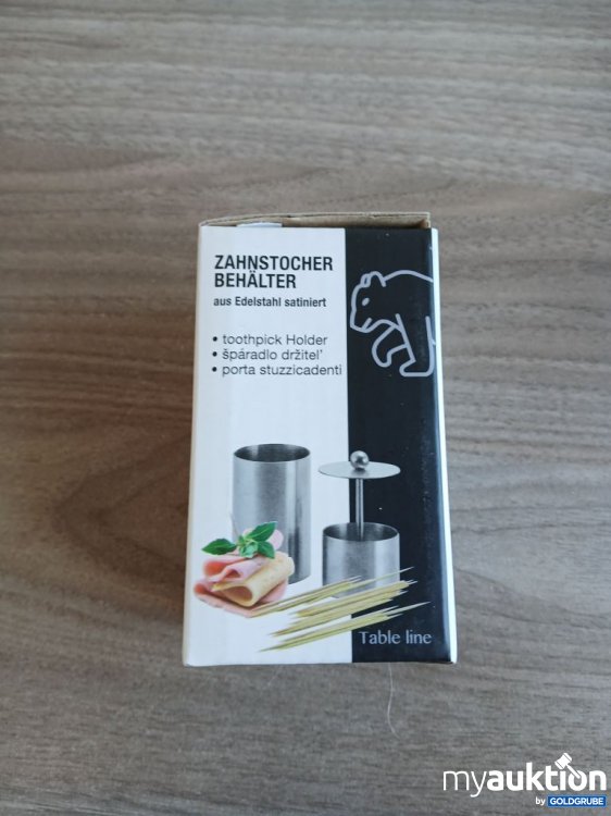 Artikel Nr. 929289: Zahnstocher Behälter Edelstahl satiniert