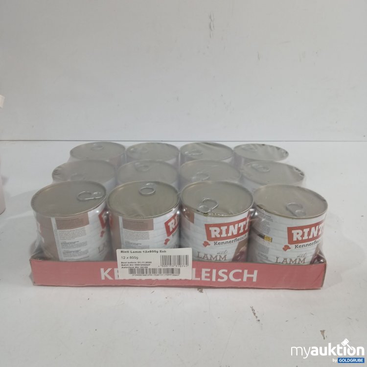 Artikel Nr. 985289: Rinti Kennerfleisch Lamm 12x800g