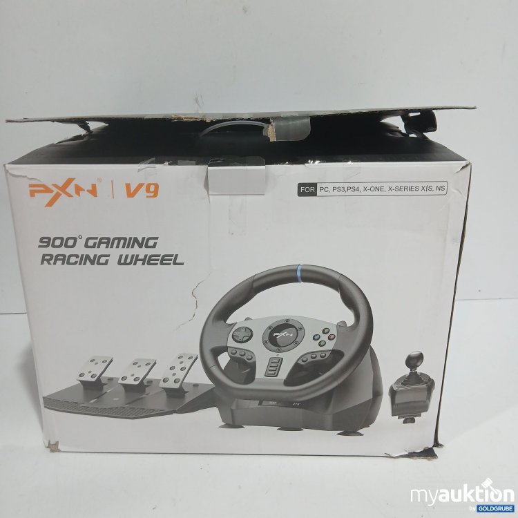 Artikel Nr. 990289 Artikel Nr. 990289: PXN 900° Gaming Racing Wheel for PC, PS3, PS4, X-One, X-Series
