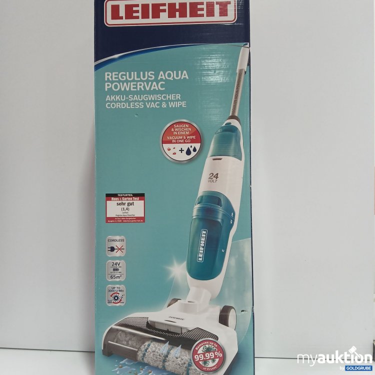 Artikel Nr. 360290 Artikel Nr. 360290: Leifheit Regulus Aqua Powervac Akku-Saugwischer