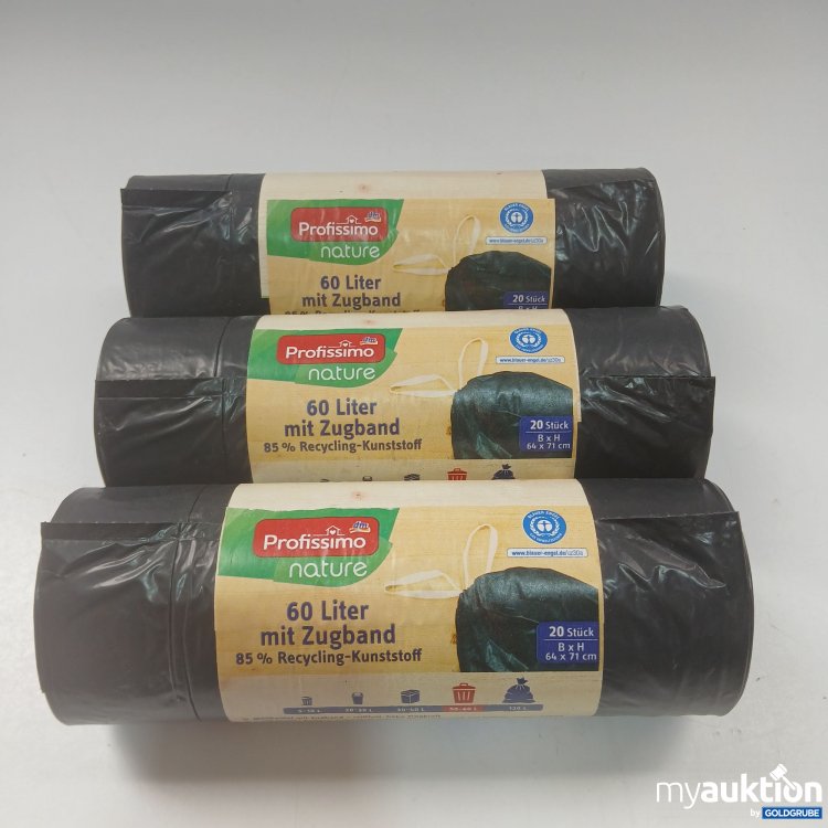 Artikel Nr. 857290 Artikel Nr. 857290: Profissimo 60 Liter mit Zugband 3er Pack x 20 Stück