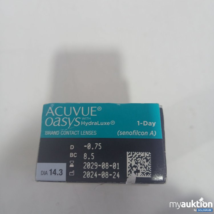 Artikel Nr. 870290 Artikel Nr. 870290: Acuvue oasys with HydraLuxe Contact Lenses -0.75