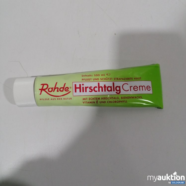 Artikel Nr. 886290 Artikel Nr. 886290: Rohde HirschtalgCreme 100ml