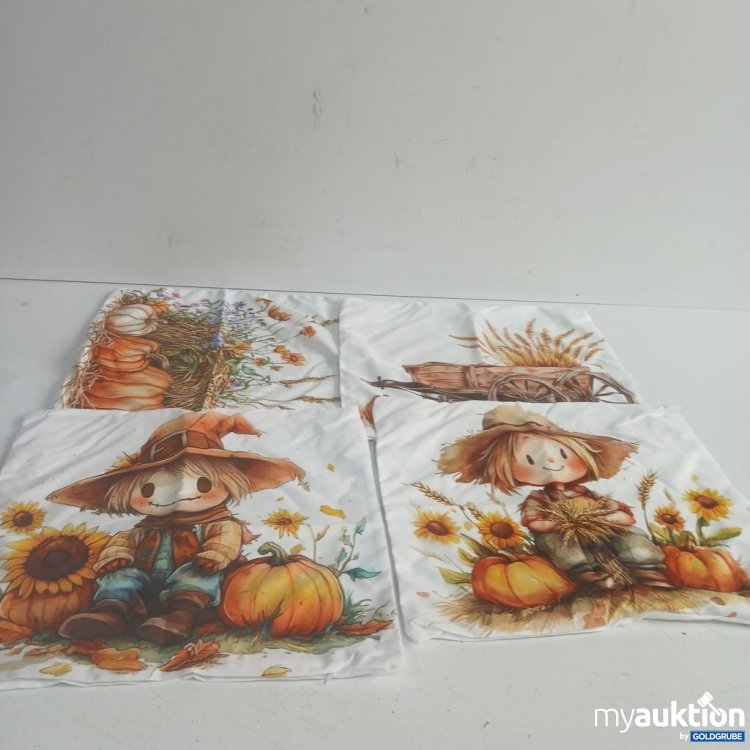 Artikel Nr. 939290 Artikel Nr. 939290: Herbst Dekokissenbezüge mit Ernte-Motiven 4er Set ca. 40x45cm