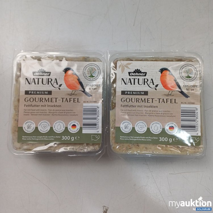 Artikel Nr. 987290:  Natura Premium Gourmet-Tafel Fettfutter mit Insekten, 2x300g