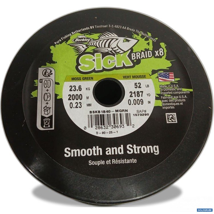 Artikel Nr. 442291: Berkley Sick braid x8 23,6kg 2000m 0,23mm