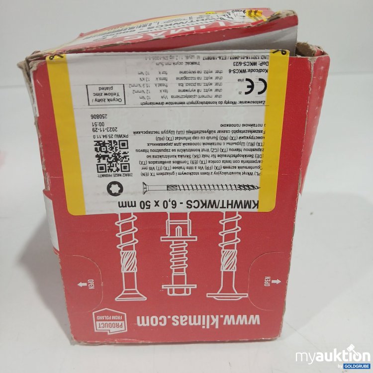 Artikel Nr. 874291 Artikel Nr. 874291: Klimas Schrauben 6,0 × 50mm