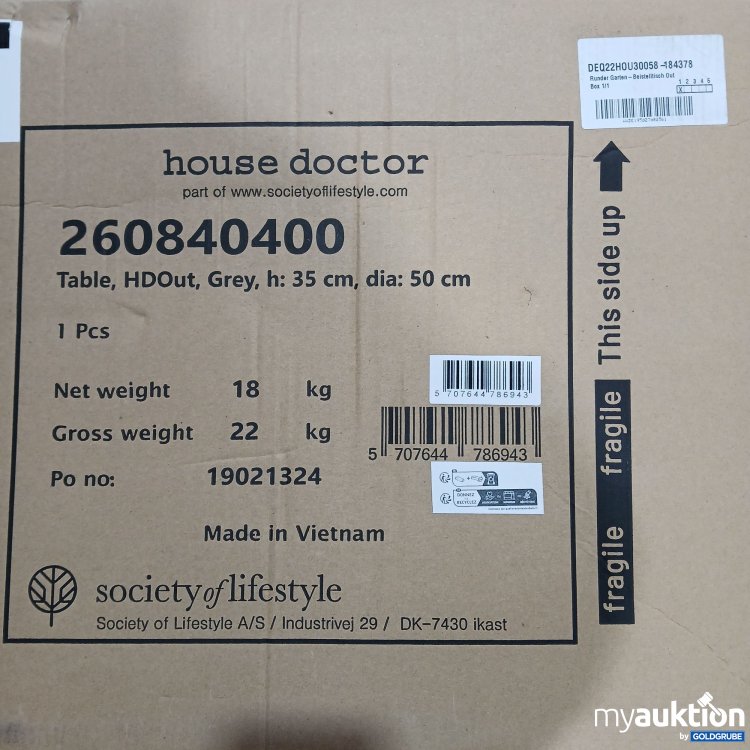 Artikel Nr. 885291: House Doctor Runde Garten Beistelltisch  260840400