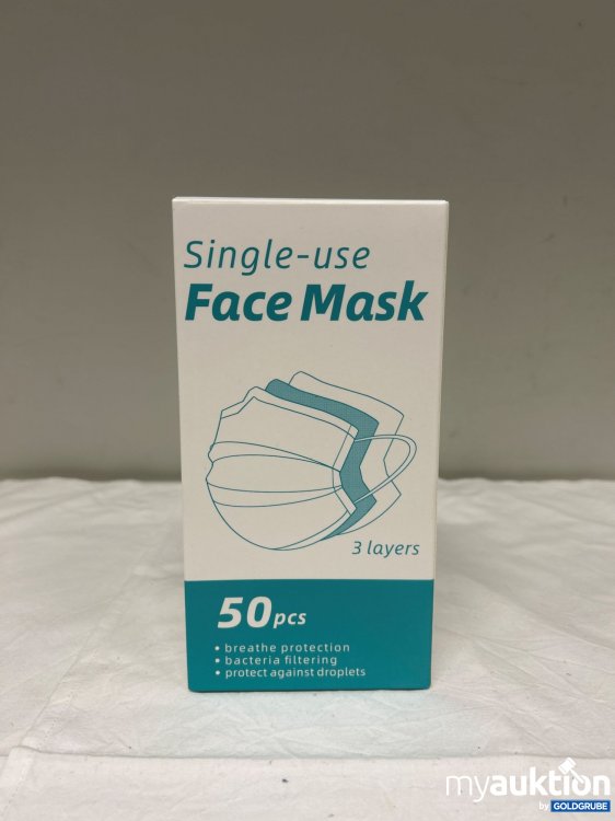Artikel Nr. 394292: Mund Nasen Maske 3lagig (50 Masken)