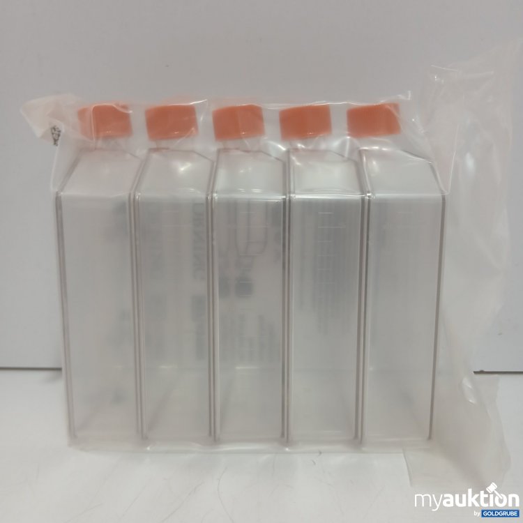 Artikel Nr. 468292 Artikel Nr. 468292: 5 Stk Kunststoff Messflaschen 800ml mit orangem Schraubverschluss