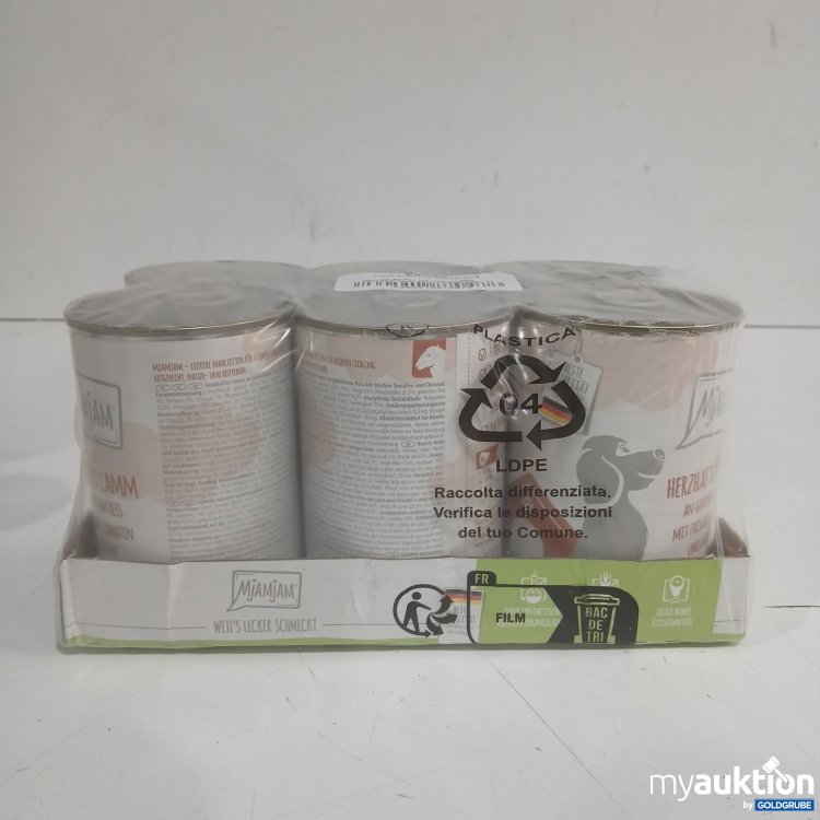Artikel Nr. 477292 Artikel Nr. 477292: Mjamjam Hundefutter Lamm an Reis mit Tomaten 6x400g