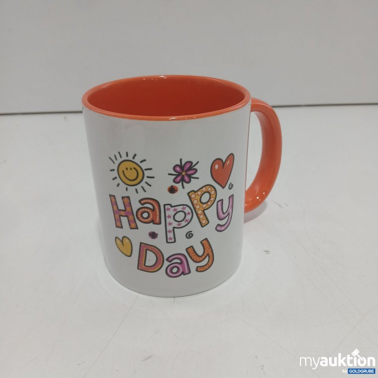 Artikel Nr. 977292 Artikel Nr. 977292: Happy Day Tasse Orange mit dem Namen Traude