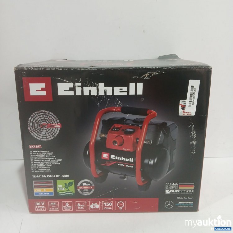 Artikel Nr. 991292: Einhell Akku Kompressor TE-AC 36/150 Li OF-Solo 