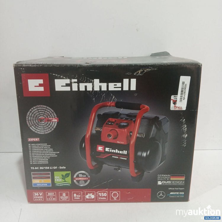 Artikel Nr. 991292: Einhell Akku Kompressor TE-AC 36/150 Li OF-Solo 