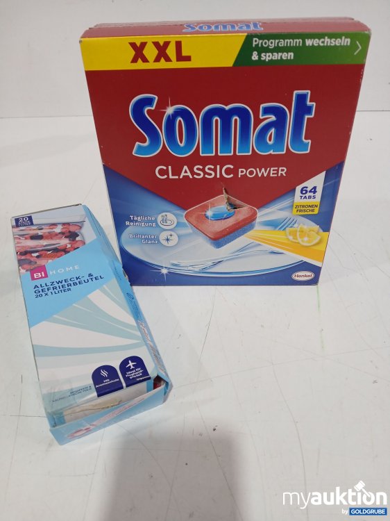 Artikel Nr. 997292 Artikel Nr. 997292: SOMAT Classic Power 64Tabs + Gefrierbeutel 20x 1liter