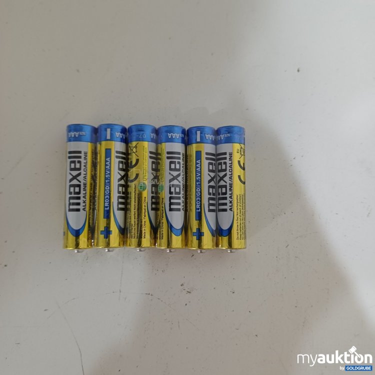 Artikel Nr. 467293: maxell Alkaline AAA Batterien LR03 1,5V, 6 Stk.