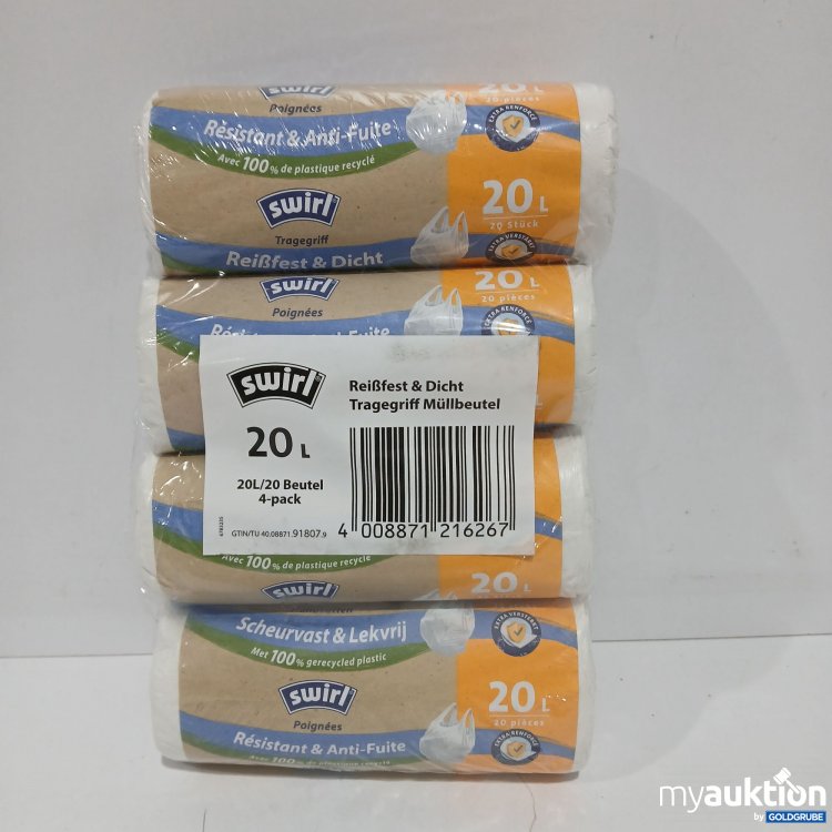 Artikel Nr. 860293: Swirl Müllbeutel Reißfest & Dicht 20L 4er Pack 