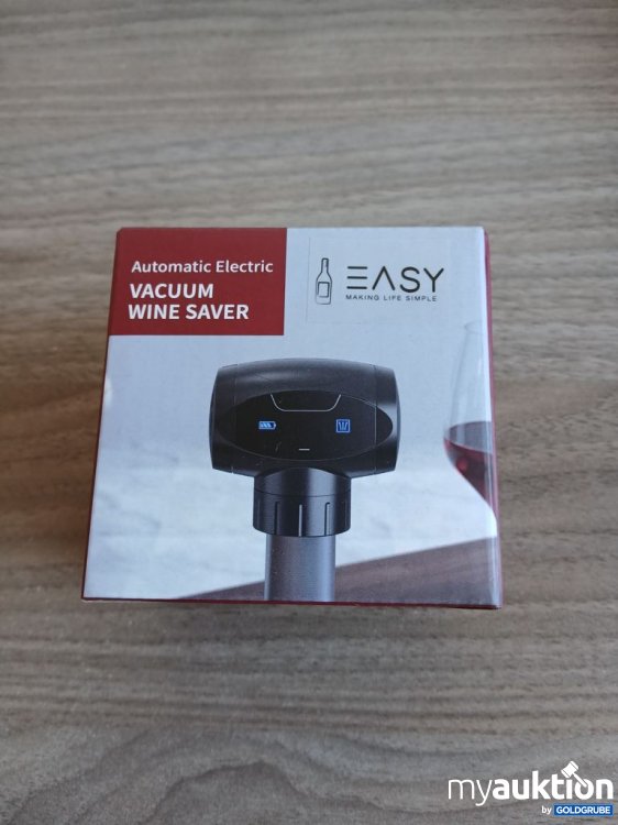 Artikel Nr. 929293 Artikel Nr. 929293: EASY Vacuum Wine Saver Automatischer elektrischer Vakuum-Weinverschluss