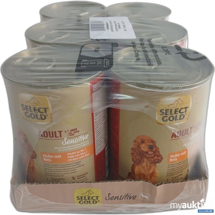 Artikel Nr. 959293: Select Gold Adult Huhn mit Reis 6x400g 