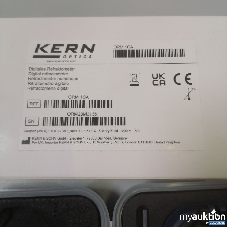 Artikel Nr. 356294 Artikel Nr. 356294: Kern Optics Digitales Refraktometer