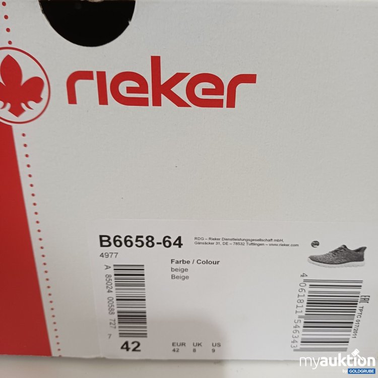 Artikel Nr. 464294 Artikel Nr. 464294: Rieker Herren Sneaker braun beige Gr.42