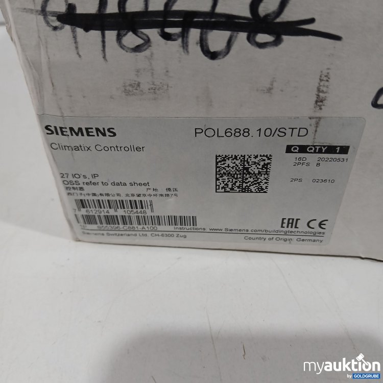 Artikel Nr. 802294 Artikel Nr. 802294: Siemens Climatix Controller KF0-POL688.10