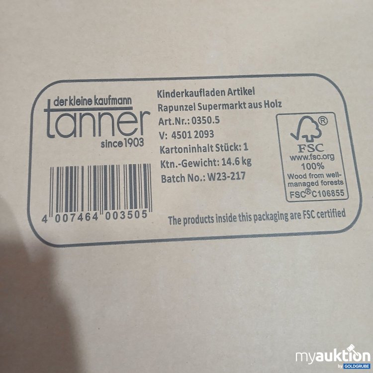 Artikel Nr. 818294 Artikel Nr. 818294: Tanner Kinderkaufladen Rapunzel aus Holz 0350.5