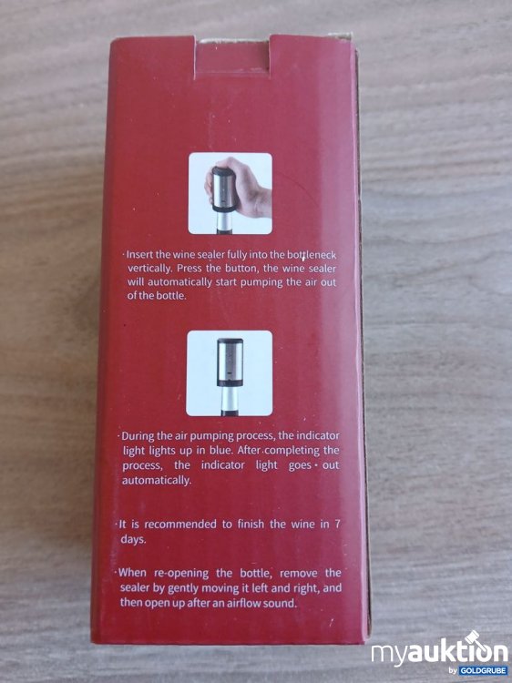 Artikel Nr. 929294 Artikel Nr. 929294: EASY Electric Vacuum Wine Sealer