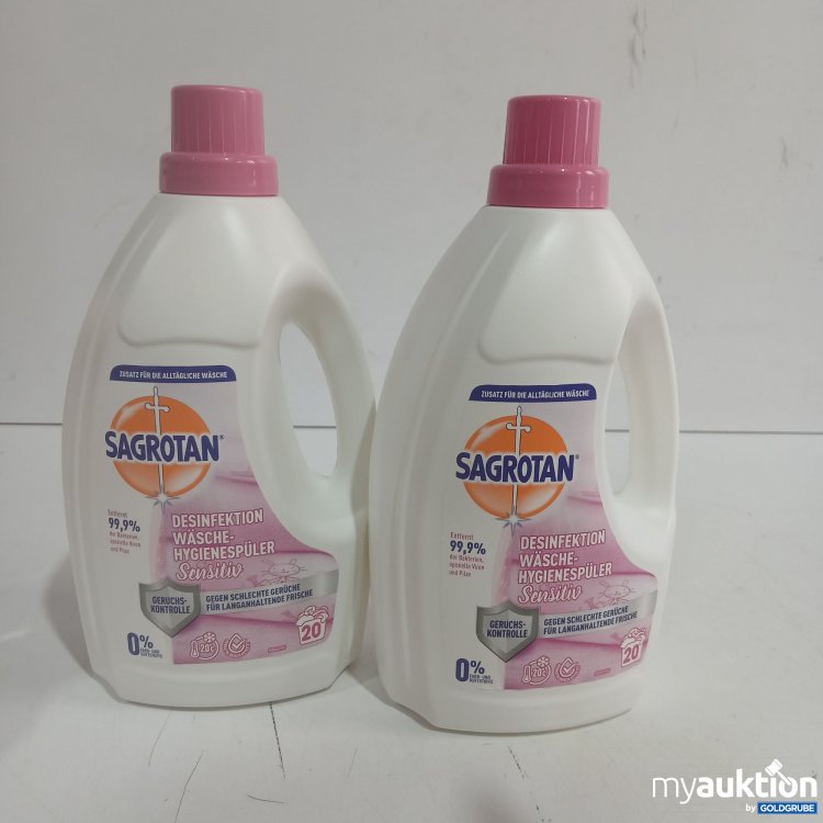 Artikel Nr. 460295: Sagrotan Desinfektion Wäsche Hygienespüler Sensitiv je 1,5L 