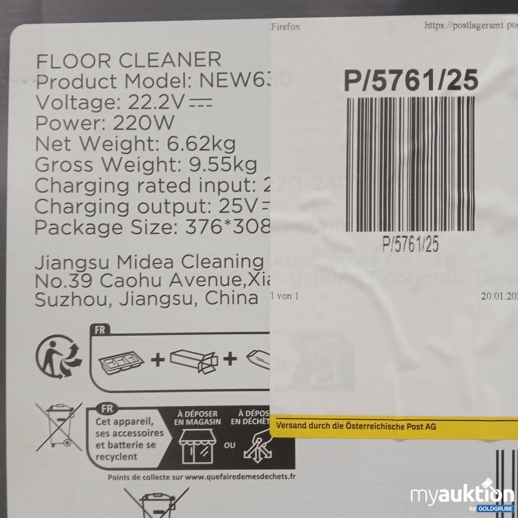 Artikel Nr. 814295 Artikel Nr. 814295: Eureka RapidWash 630 Floor Cleaner