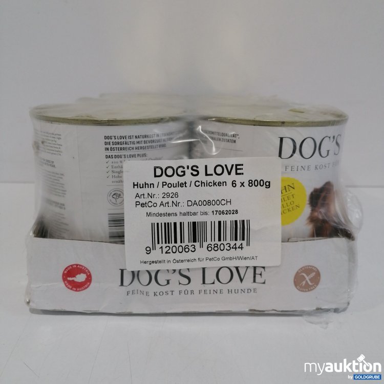 Artikel Nr. 855295: Dog's Love Huhn 6x800g 