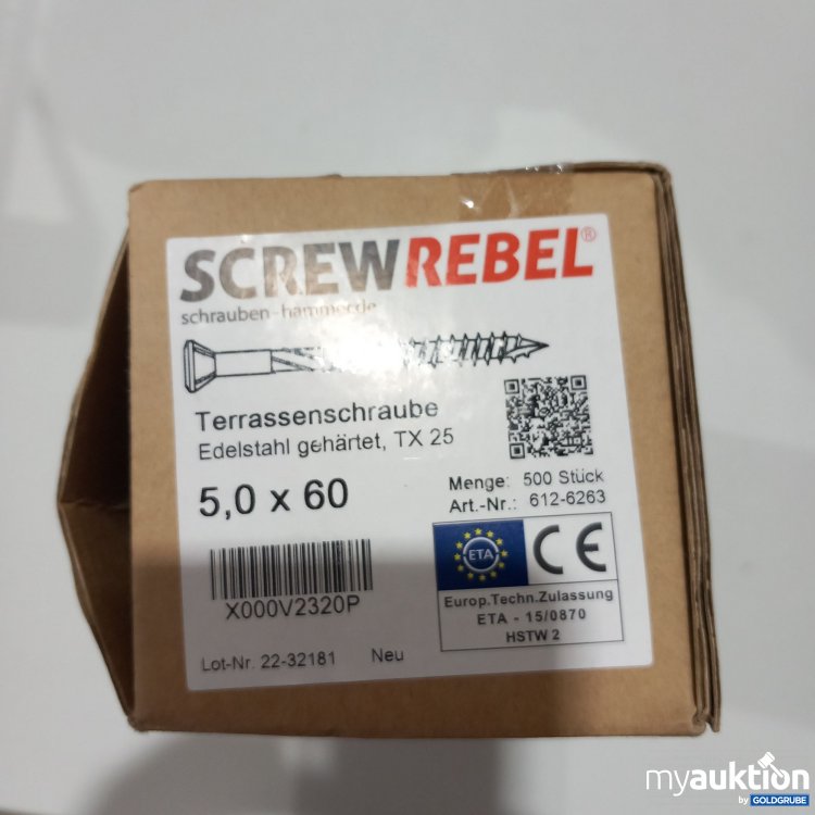 Artikel Nr. 772296 Artikel Nr. 772296: Screwrebel Terrassenschrauben 5.0x60