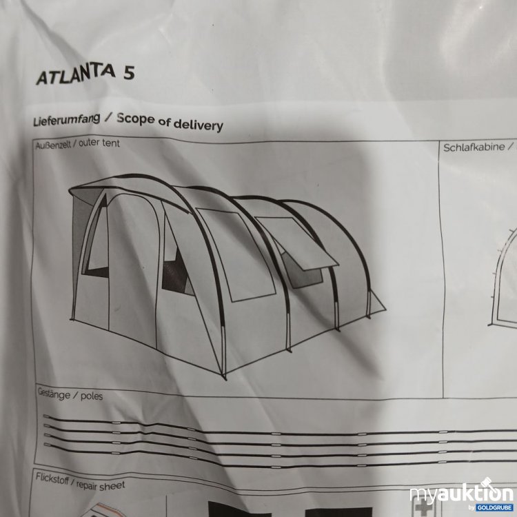 Artikel Nr. 892296: Justcamp ATLANTA 5 Zelt