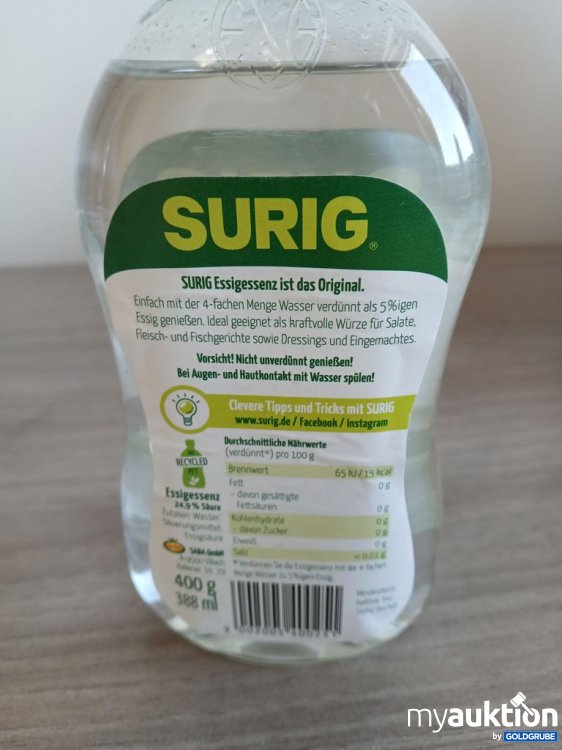 Artikel Nr. 929296: SURIG Essig-Essenz 388ml