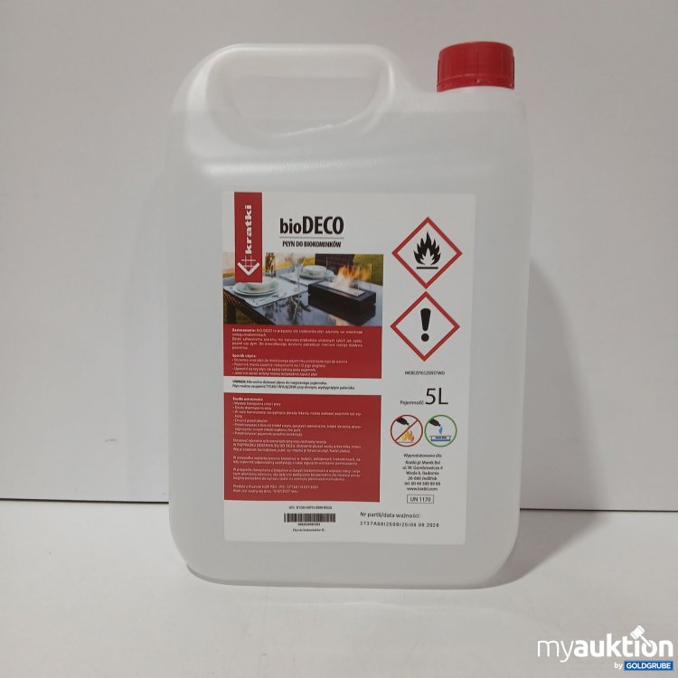 Artikel Nr. 955296: bioDeco Bioethanol je 5L