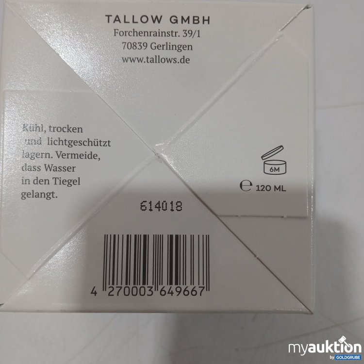 Artikel Nr. 466297: Tallow Barrier Repair Pur Intensiv Balm 120 ml