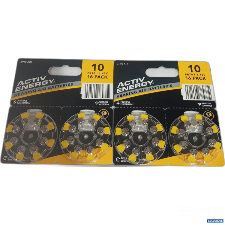 Artikel Nr. 524297 Artikel Nr. 524297: Activ Energy Hearing Aid Batteries 10 PR70 16Pack