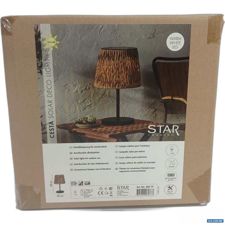 Artikel Nr. 916297: Star Trading Solarleuchten für den Außenbeleuchtung warm white LED 48x28cm 
