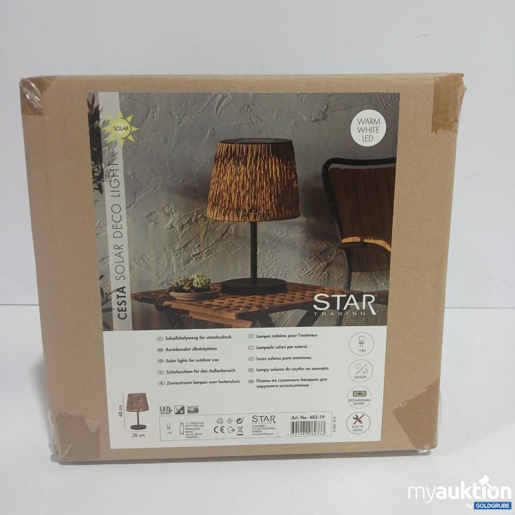 Artikel Nr. 916297: Star Trading Solarleuchten für den Außenbeleuchtung warm white LED 48x28cm 