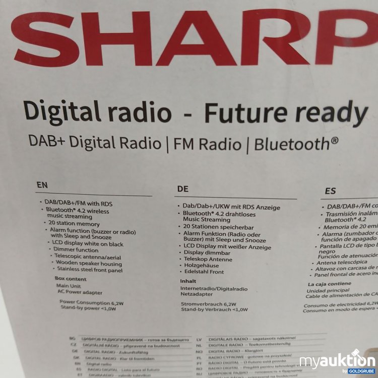Artikel Nr. 921297: SHARP Digital Radio DR-450(BR)