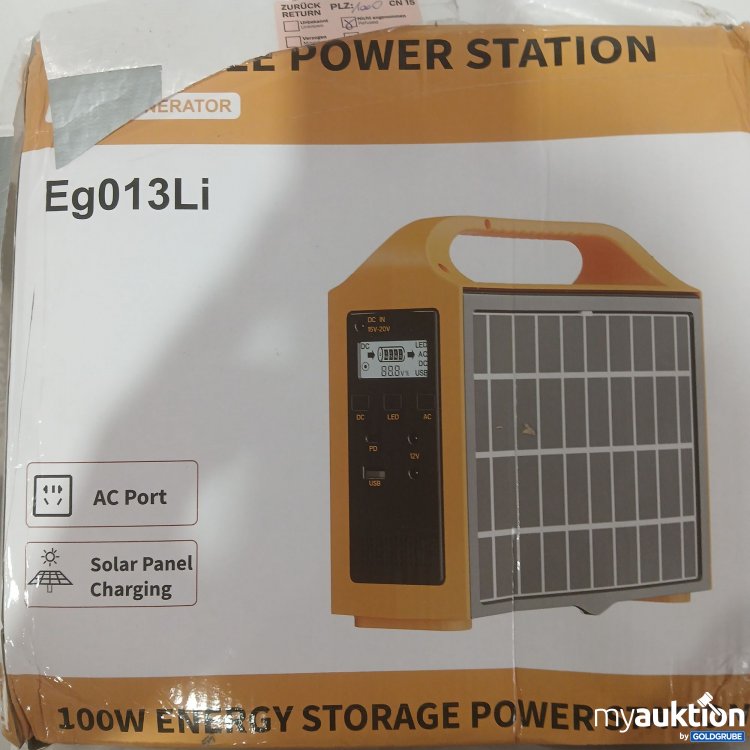 Artikel Nr. 931297: Portable Power Station Solar Generator Eg013Li 100W 