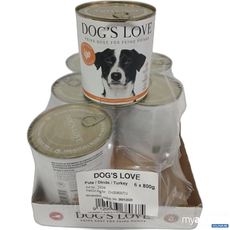 Artikel Nr. 995298 Artikel Nr. 995298: DOG'S LOVE Pute und mit Apfel, Zucchini & Walnussöl 6x je 800g