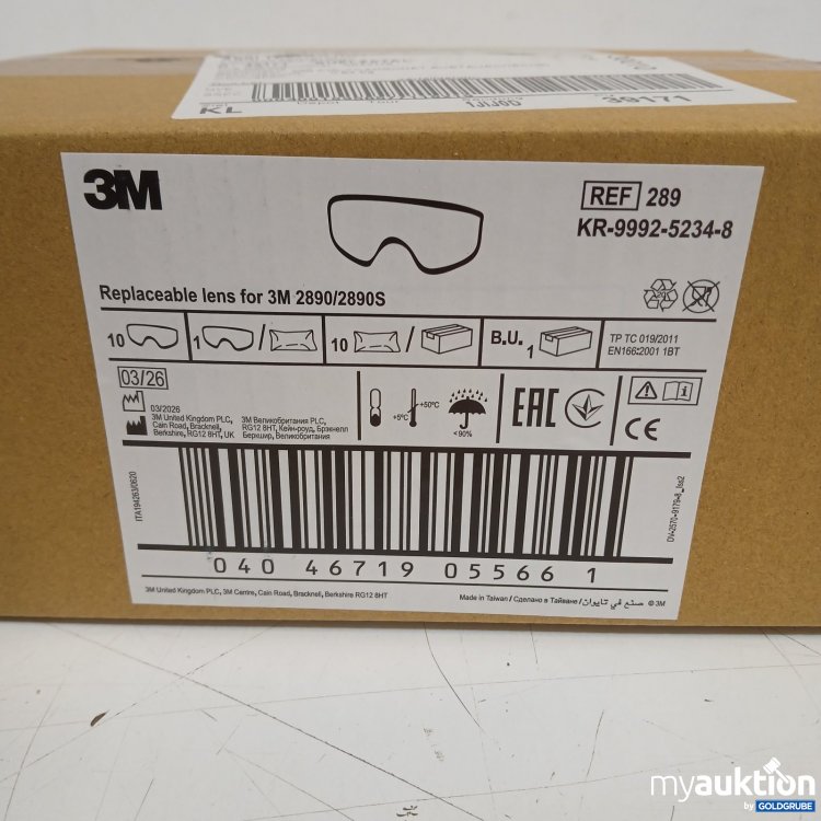 Artikel Nr. 478299: 3M Ersatzgläser für 3M 2890/2890S 10stk